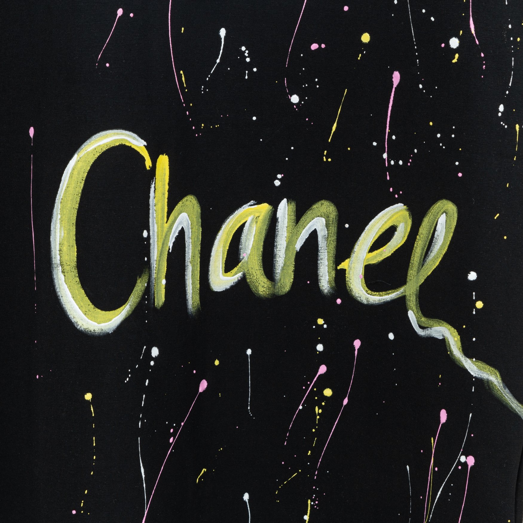 2025年のお買い得品 chanel boutique t シャツ偽物 プリント 柔軟 トップス 短袖 純綿 シンプル ブラック_4