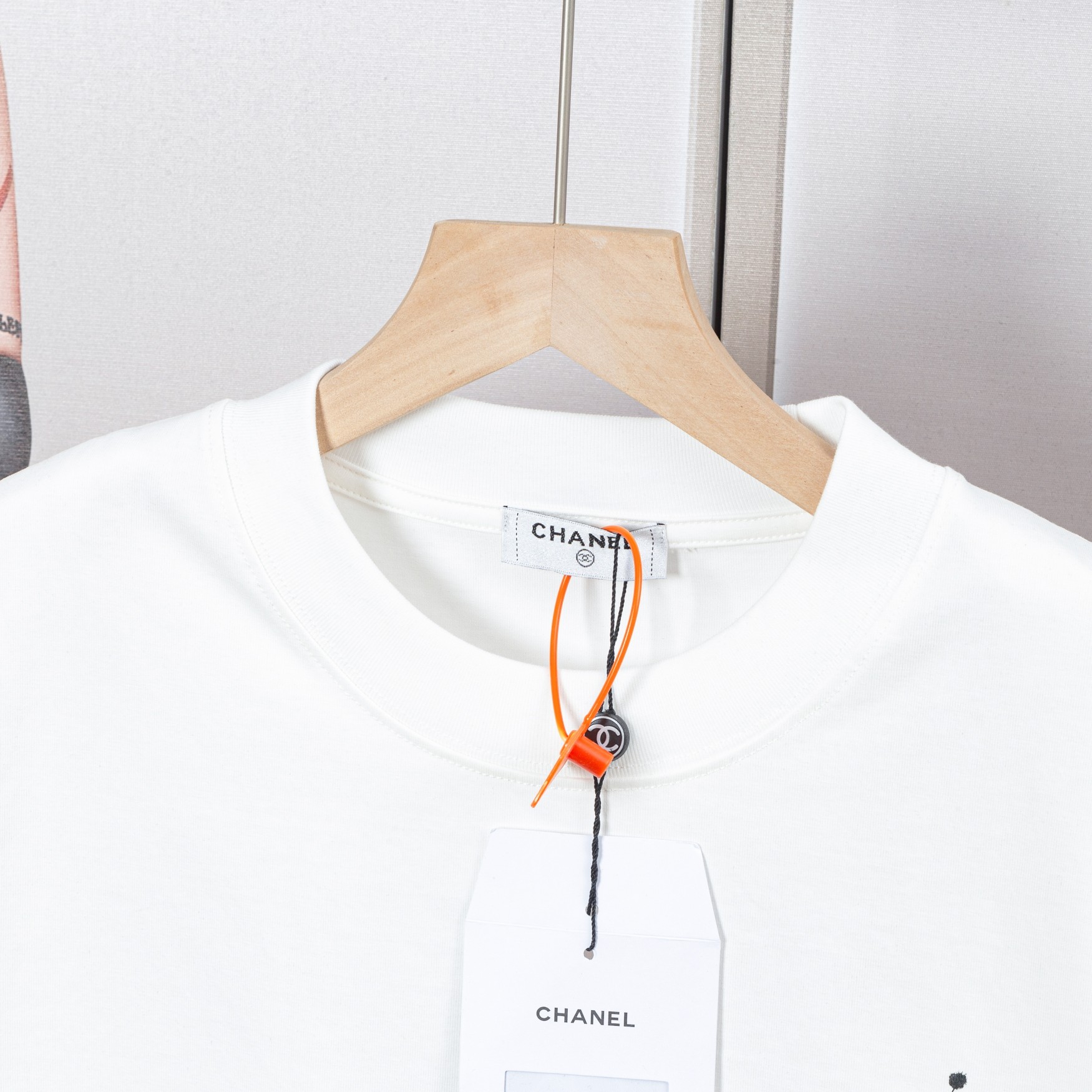 chanel t シャツコピー プリント 柔軟 トップス 短袖 純綿 シンプル ホワイト_3