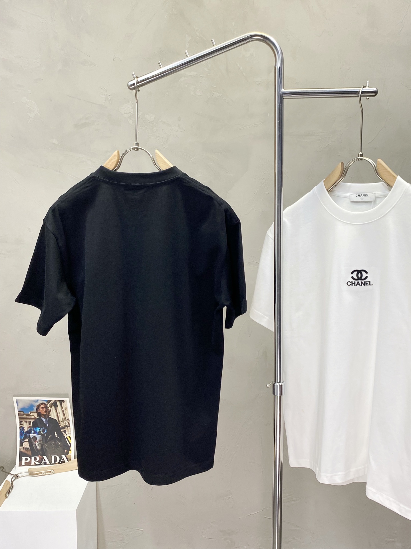 chanel t シャツ ピンクスーパーコピー メンズ 柔軟 トップス 短袖 100％綿 2色可選_3