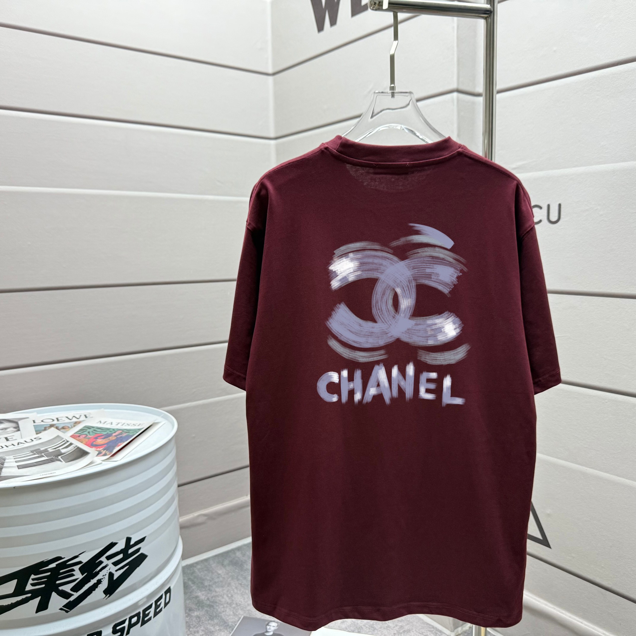 爆買いで大得価のchanel t シャツ 値段コピー シンプル 柔軟 トップス 短袖 100％綿 ゆったり レッド_2