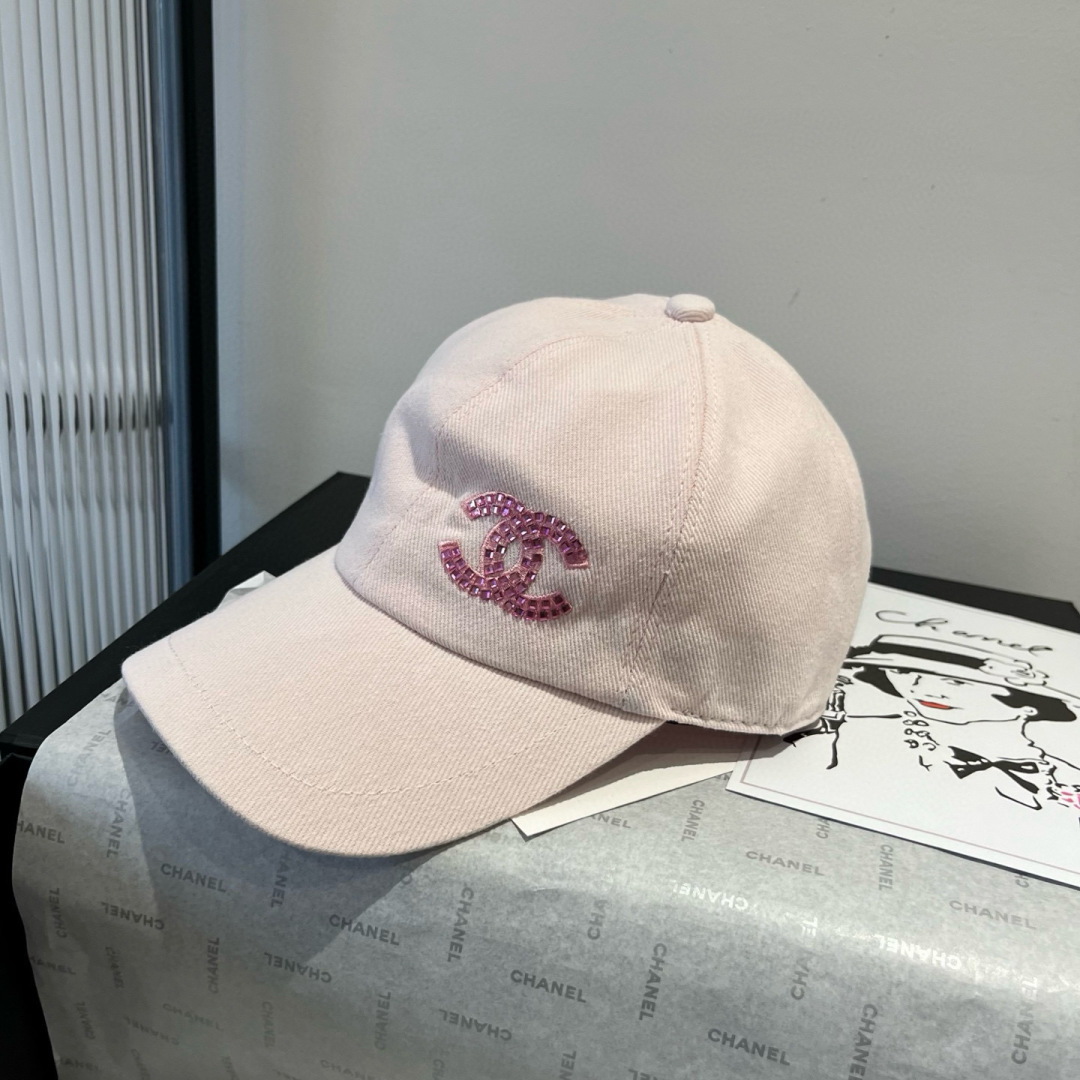 夏新品 シャネル キャップ 本物スーパーコピー シンプル 帽子 日焼け止め シンプル ピンク_2