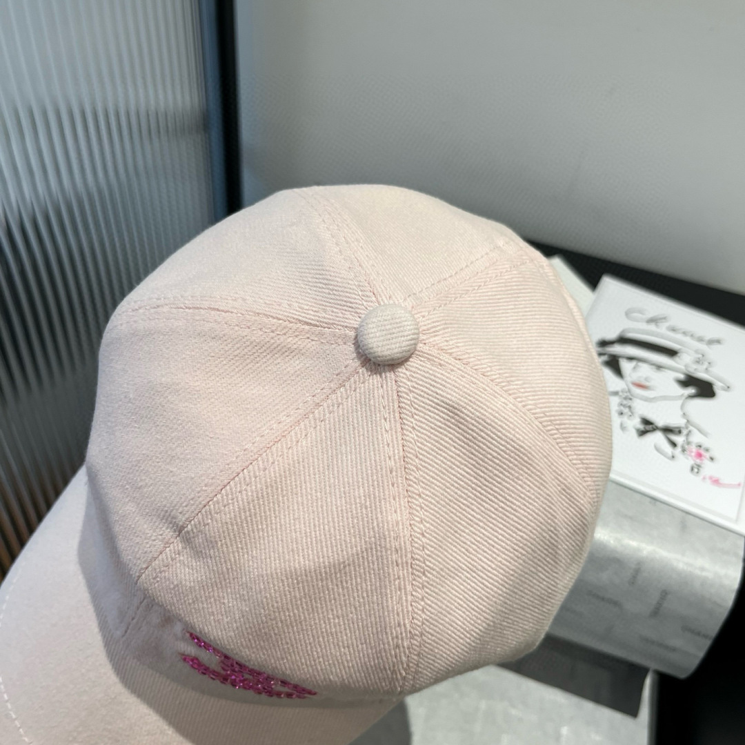 夏新品 シャネル キャップ 本物スーパーコピー シンプル 帽子 日焼け止め シンプル ピンク_5