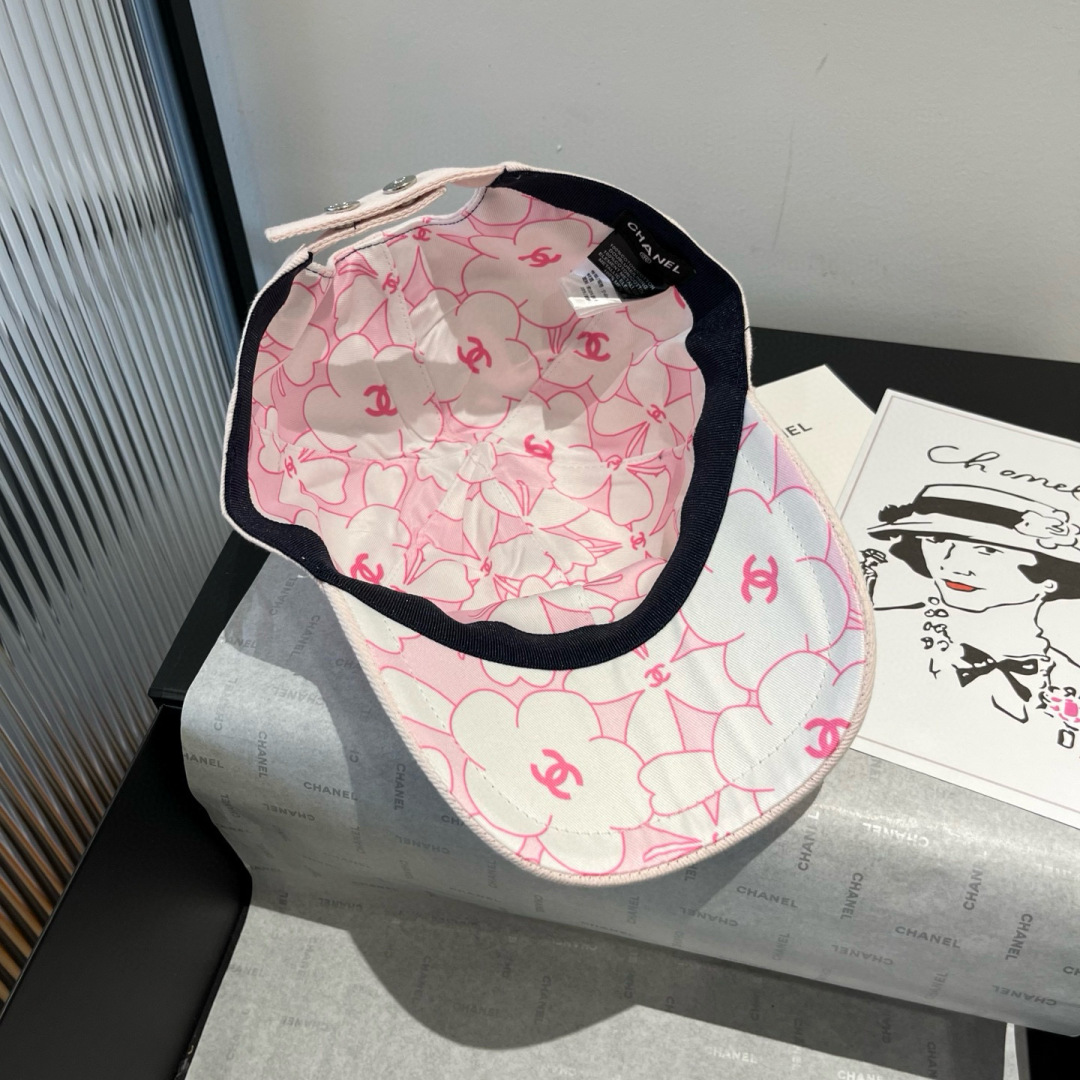 夏新品 シャネル キャップ 本物スーパーコピー シンプル 帽子 日焼け止め シンプル ピンク_7