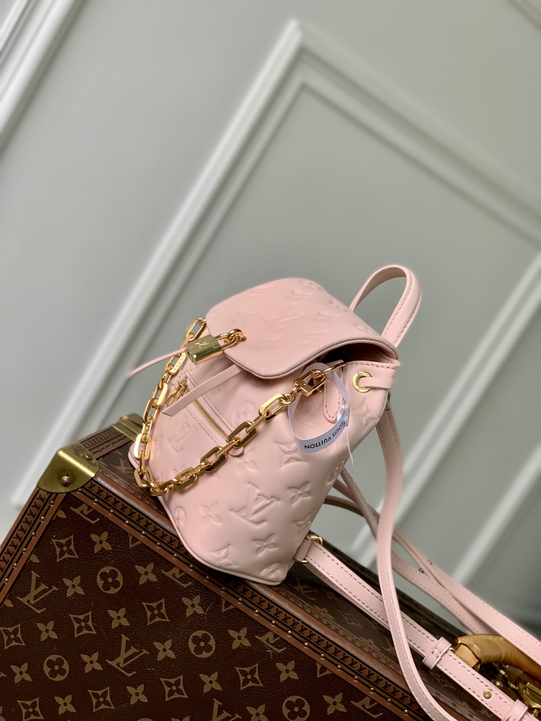 LV 少女感 ヴィトンバックインバックスーパーコピー バックバッグ 柔軟 M13389 ピンク_3