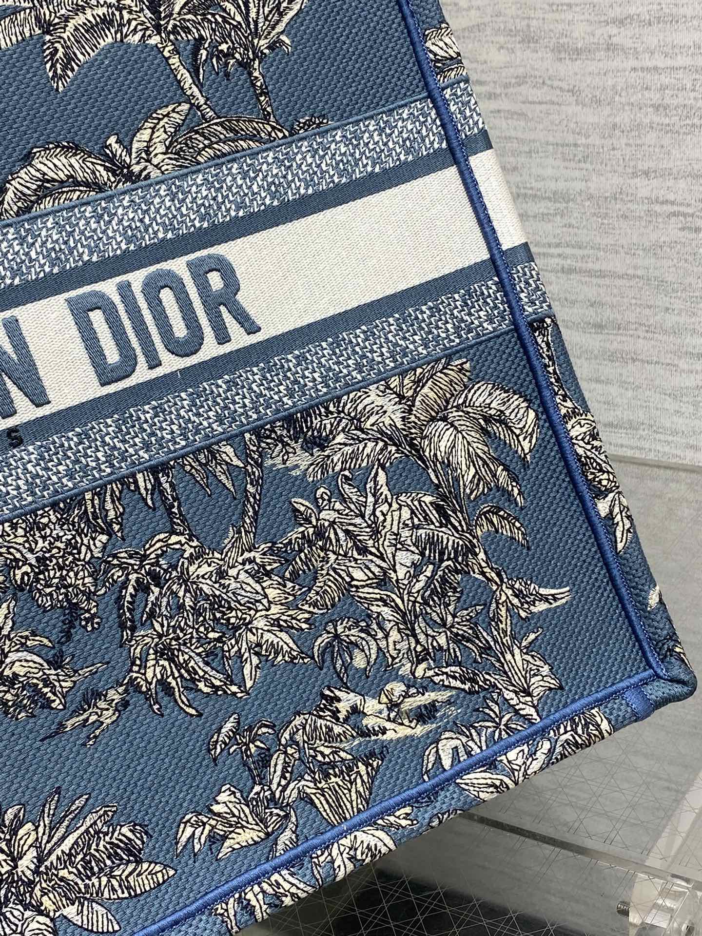 dior カバンスーパーコピー ハンドバッグ 本革 レザー 大容量 プリント シンプル ブルー_9