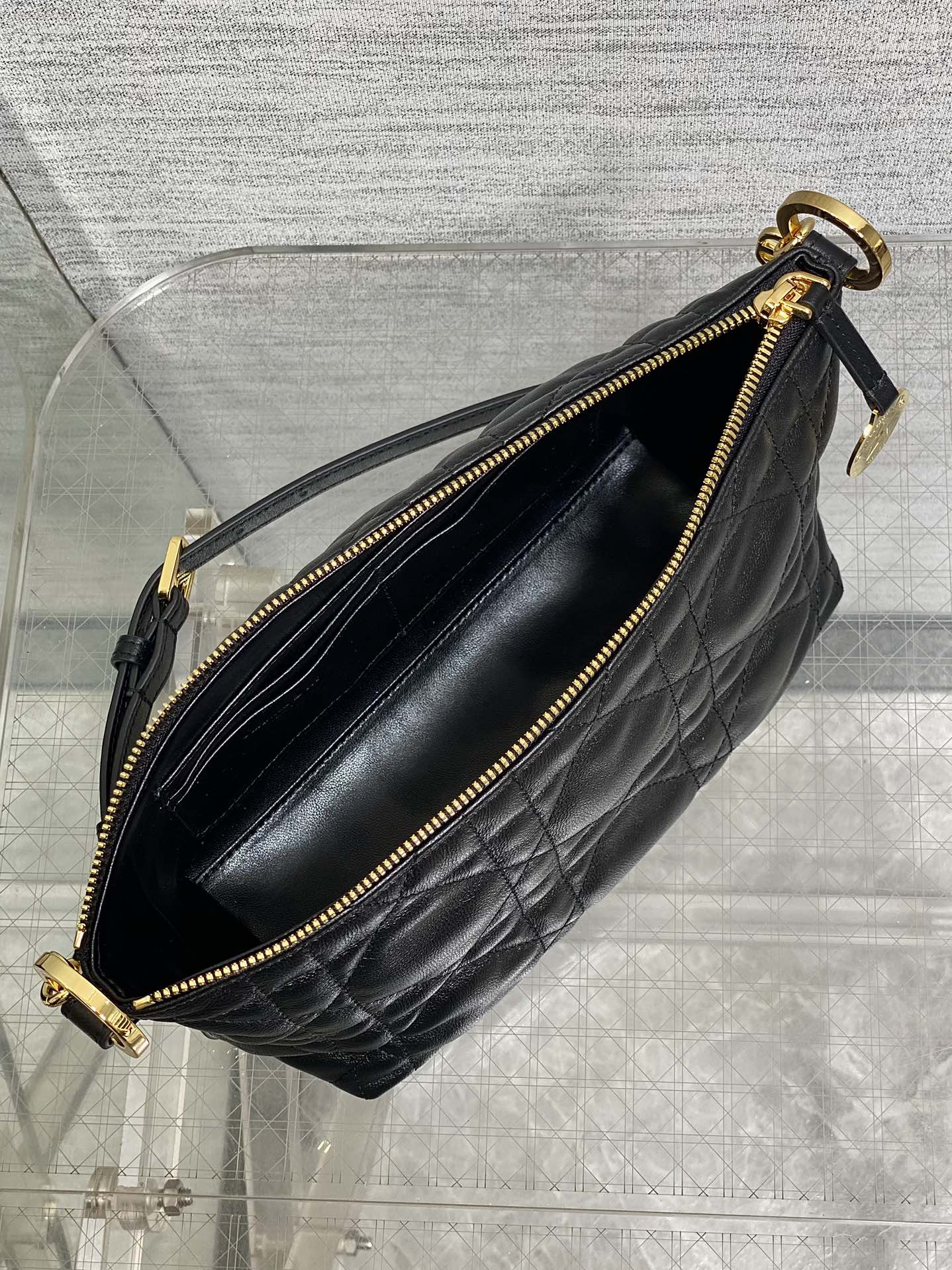 超激得価格 dior バニティ バッグＮ級品 斜め掛け 本革 レザー ハンドバッグ ブラック_5