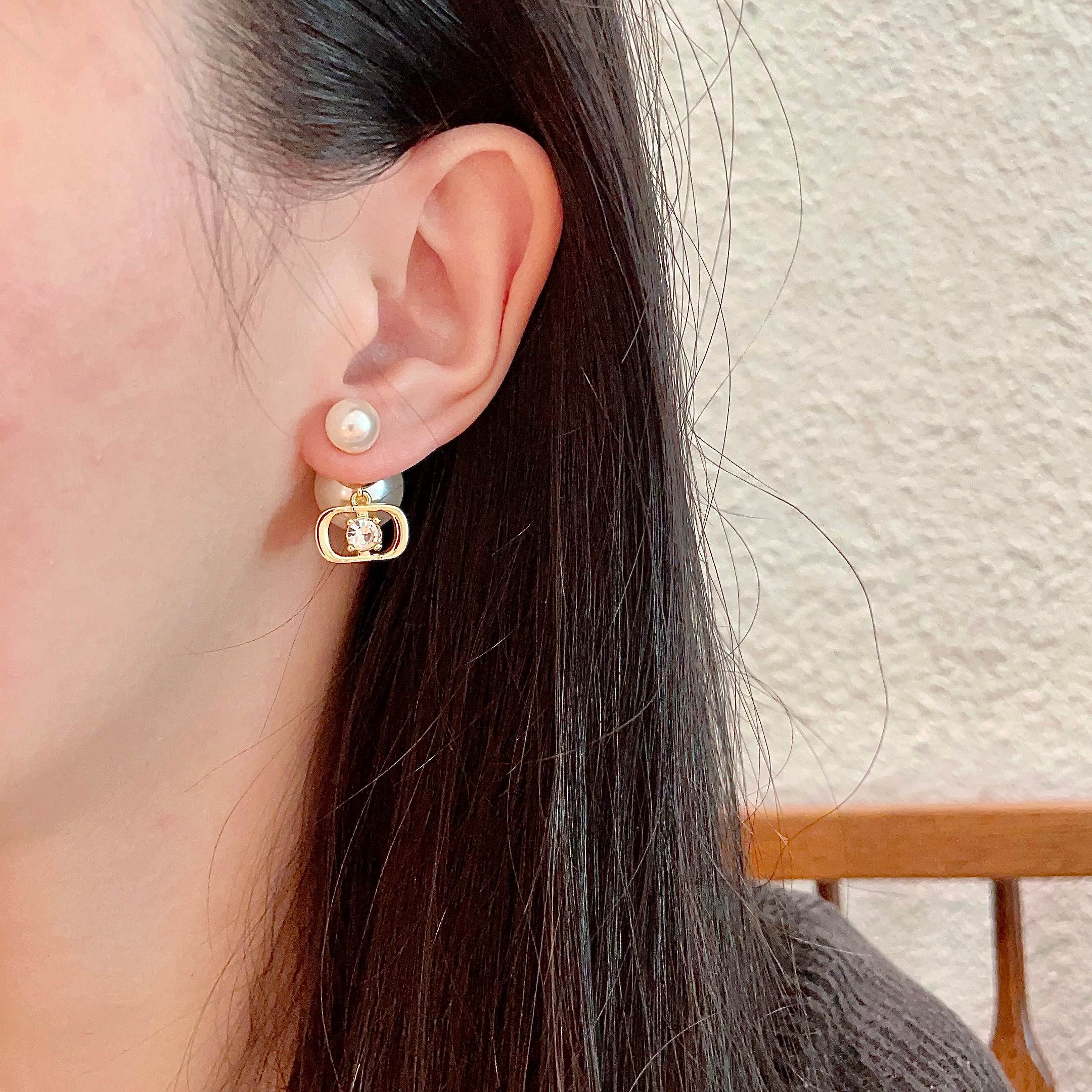 最新到着‼ディオール イヤリング 値段偽物 ピアス 真珠飾り 優雅レディ ゴールド_2