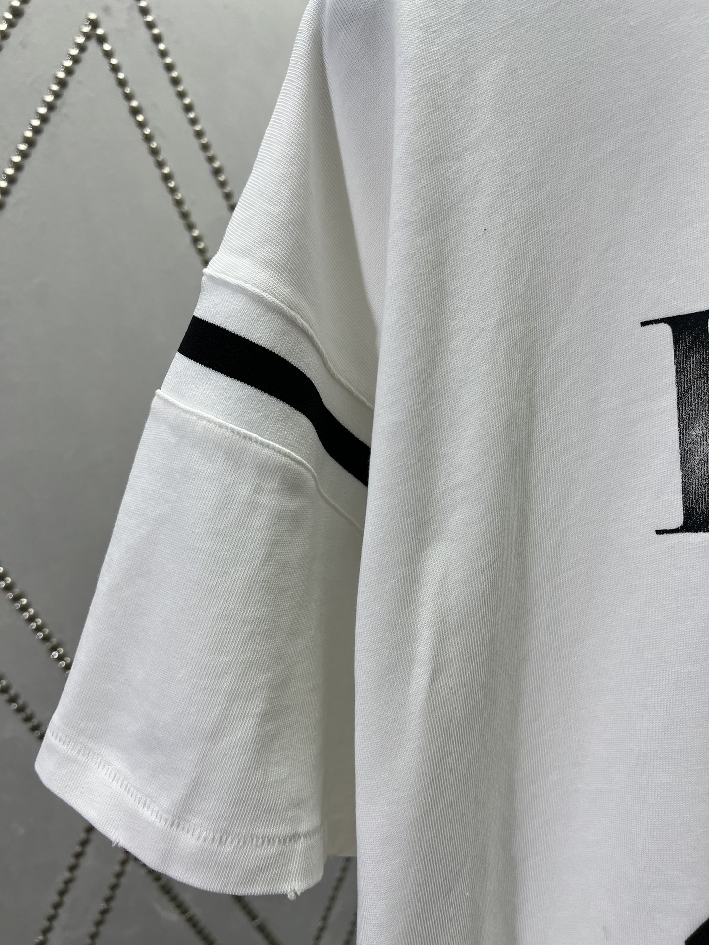 超低価格 ディオールtシャツ激安通販 半袖 トップス プリント 純綿 男女兼用 ホワイト_4
