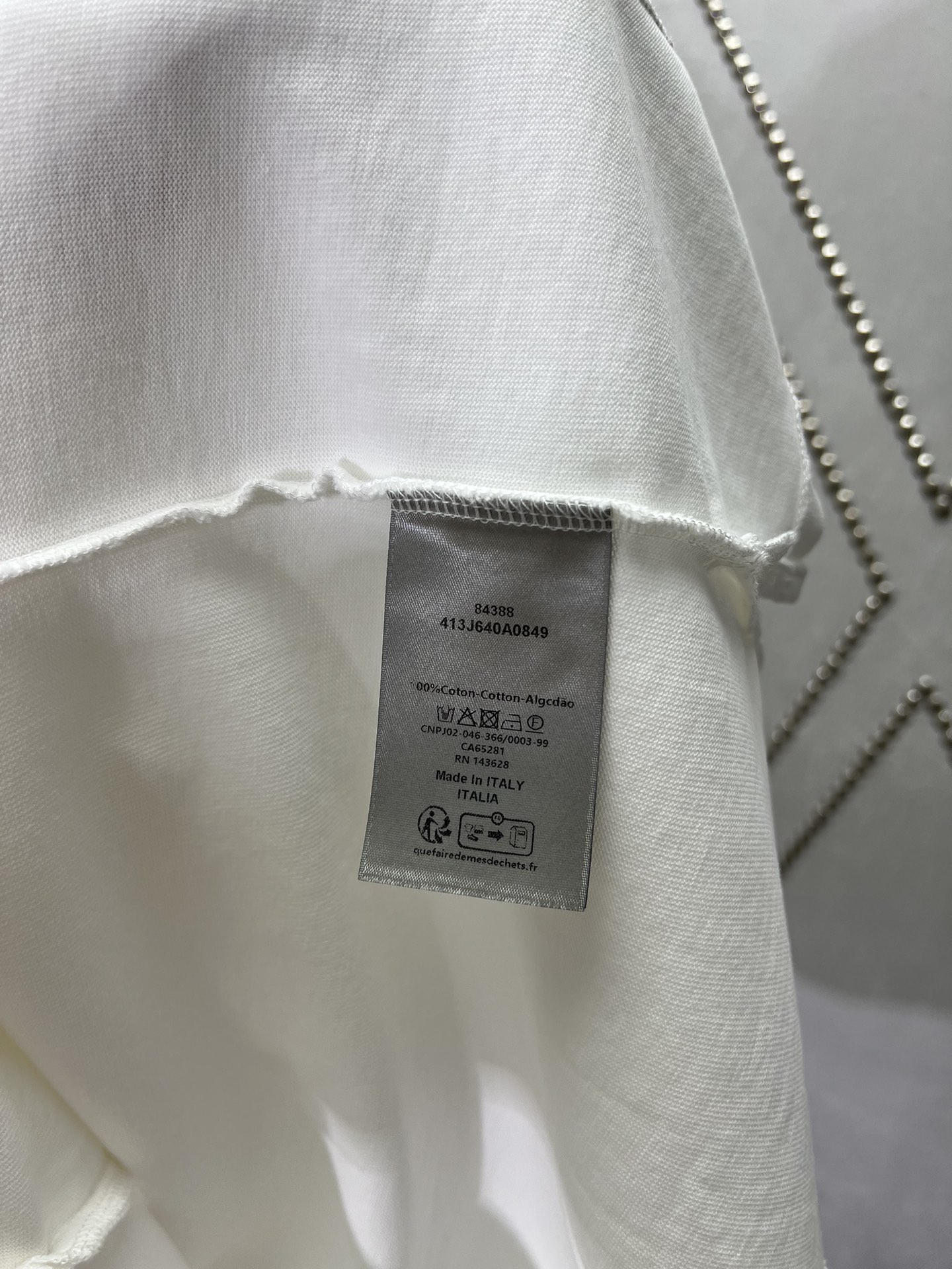 超低価格 ディオールtシャツ激安通販 半袖 トップス プリント 純綿 男女兼用 ホワイト_5