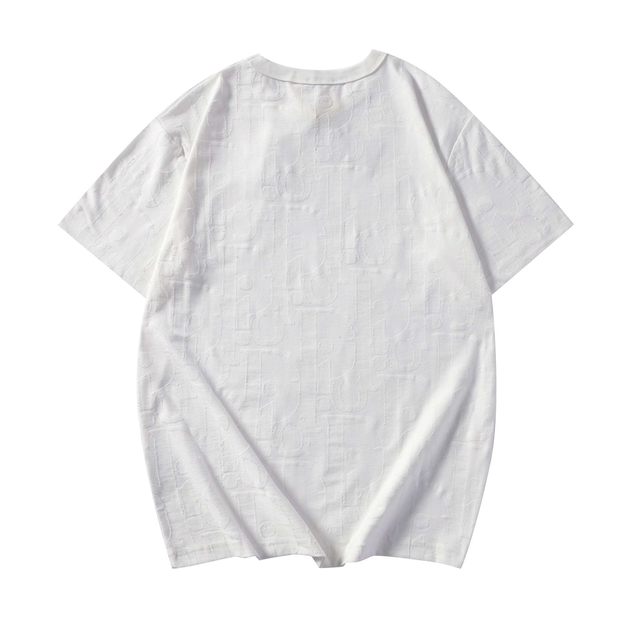 藤原聡 ディオールtシャツ偽物 シンプル 短袖 トップス  純綿 ホワイト_2