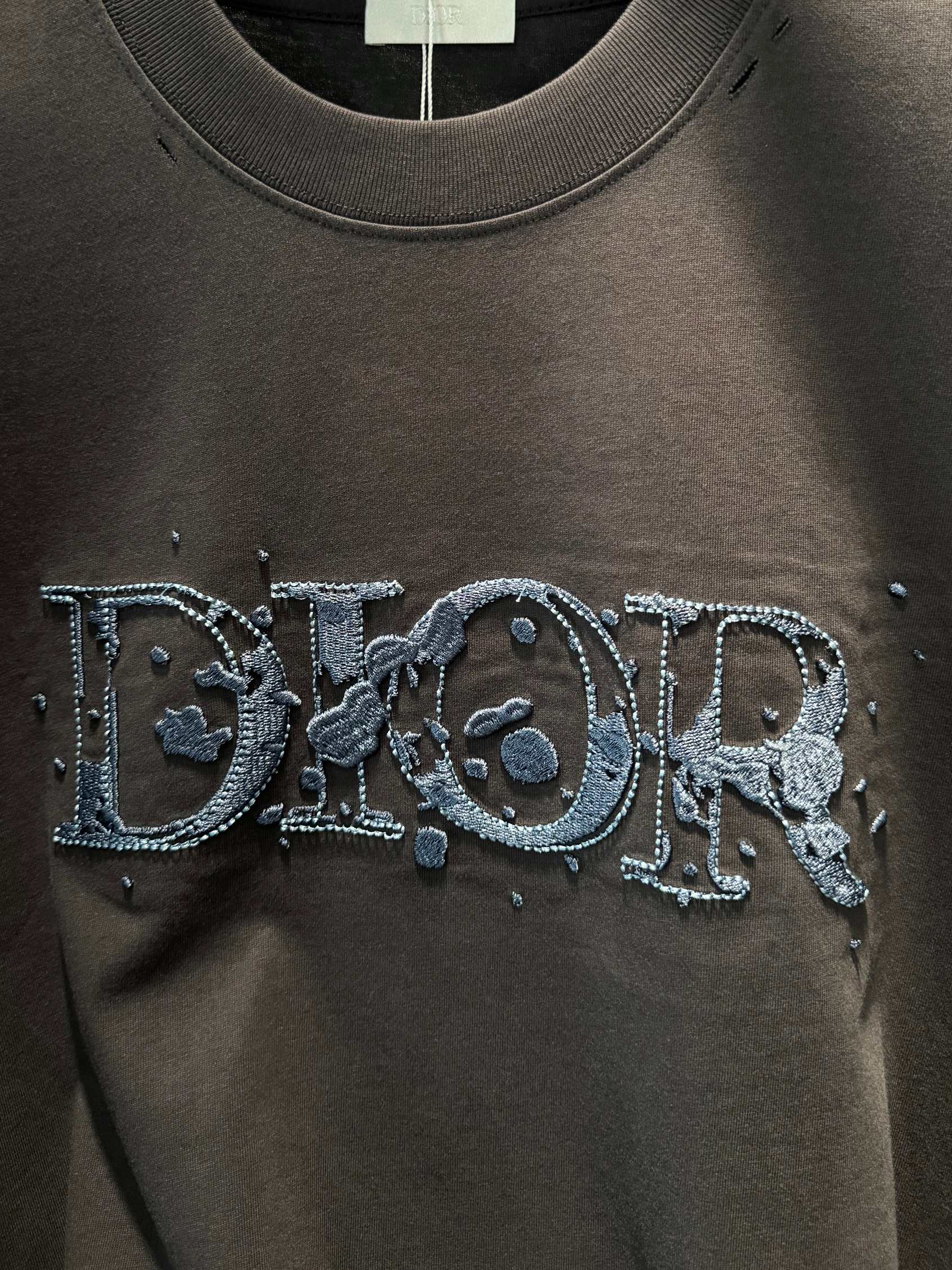 高品質 ディオールtシャツメルカリスーパーコピー シンプル 短袖 トップス  純綿 ブラック_3