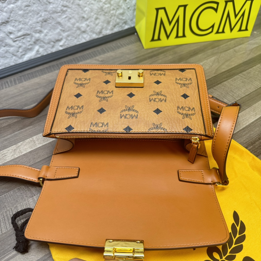 お洒落 mcmエムシーエム ボストンバッグコピー レザー 優雅レディ 上質 斜め掛けバッグ ブラウン_5