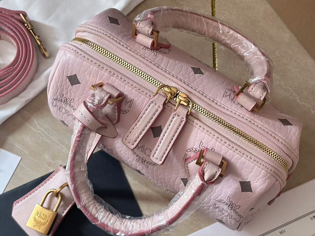 人気商品 エムシーエム mcm バッグ 値段コピー 優雅 ハンドバッグ 斜め掛け 牛革  6214 ピンク_2