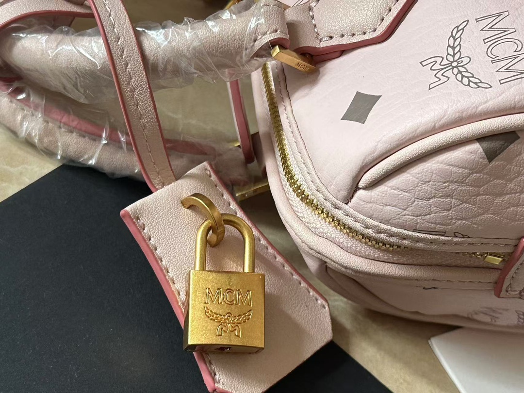 人気商品 エムシーエム mcm バッグ 値段コピー 優雅 ハンドバッグ 斜め掛け 牛革  6214 ピンク_3