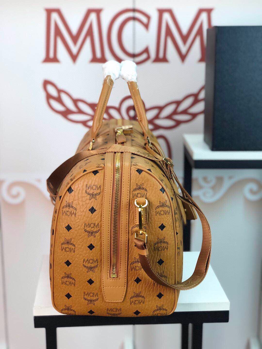 mcmのバッグコピー トート 優雅 ハンドバッグ 大容量 斜め掛け 牛革 6022 ブラウン_5