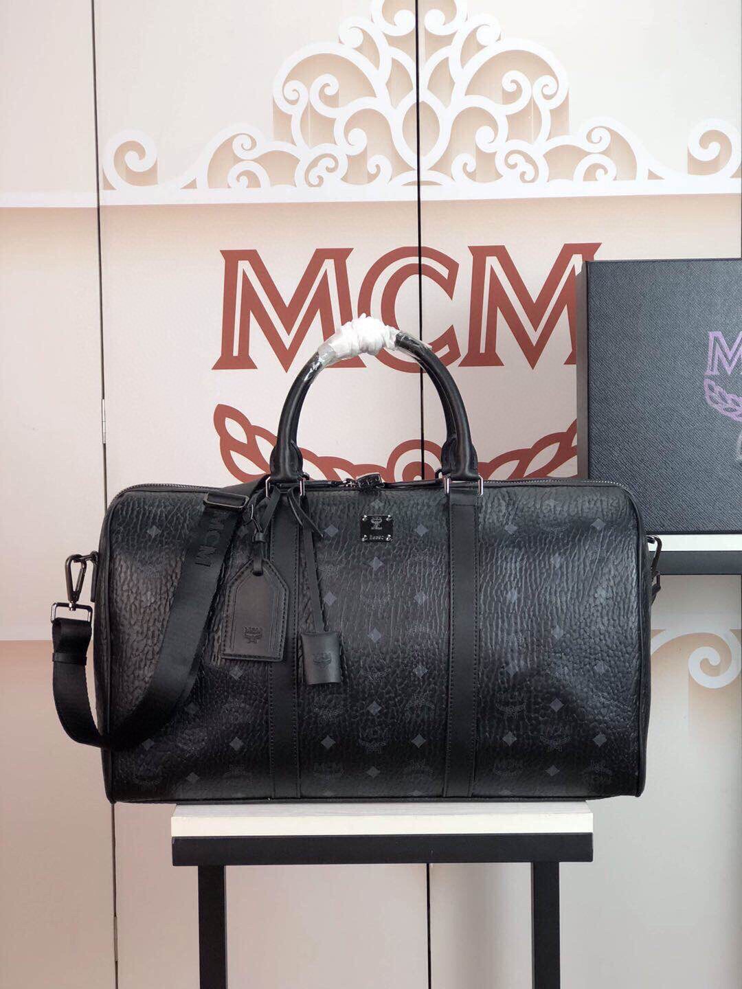 mcm ハンドバッグスーパーコピー トート 優雅 ハンドバッグ 大容量 斜め掛け 牛革 6022 ブラック_2
