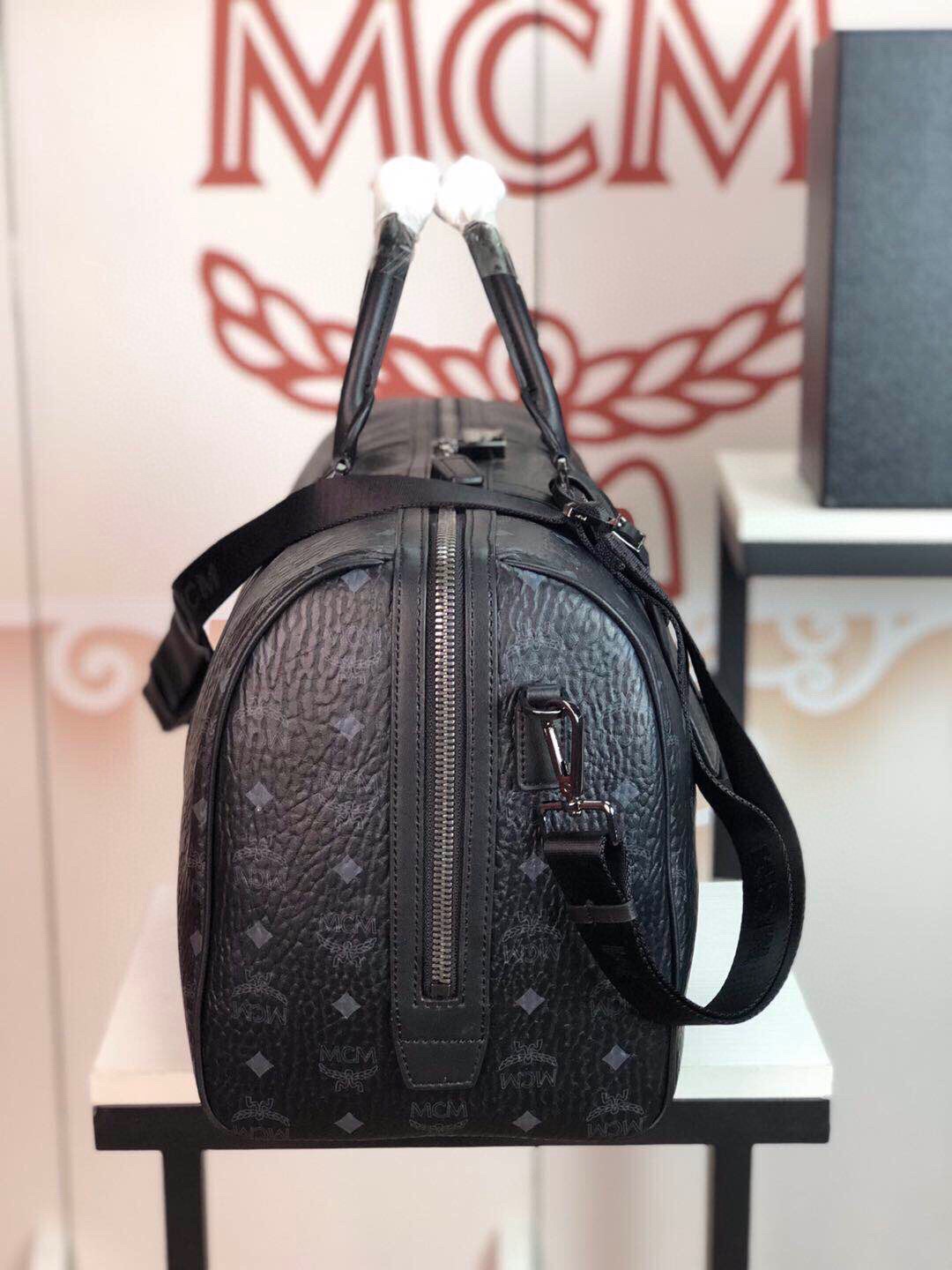 mcm ハンドバッグスーパーコピー トート 優雅 ハンドバッグ 大容量 斜め掛け 牛革 6022 ブラック_4