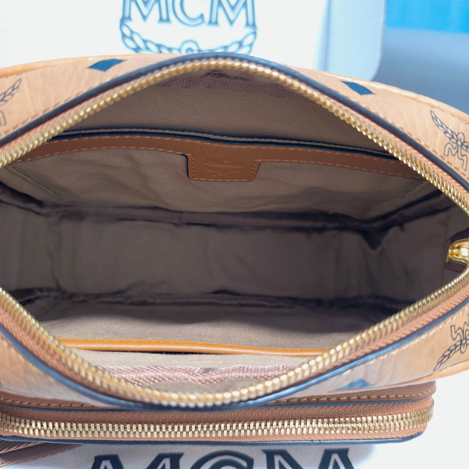 mcm バッグ ヤフオクコピー ファッション感 斜め掛けバッグ レザー 牛革 ブラウン_9