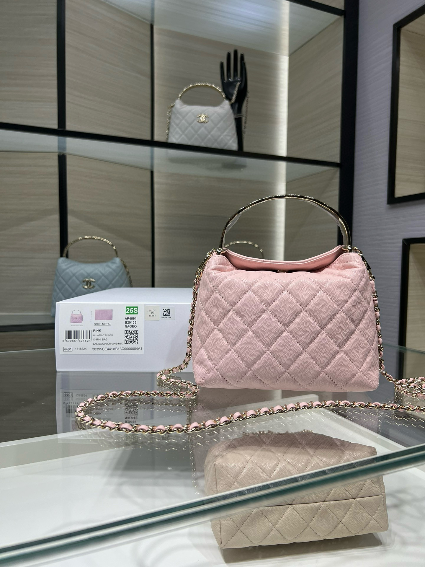シャネルバッグ 店舗スーパーコピー 斜め掛けバッグ ハンドバッグ AP4591Y ピンク_7