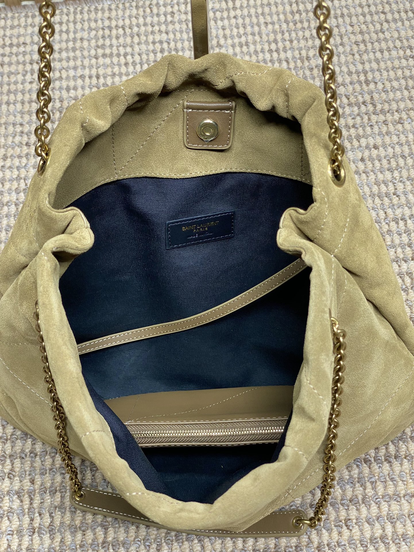 サン ローラン バッグスーパーコピー 本革 ハンドバッグ 肩掛け 優雅レディ 781666 ベージュ色_6
