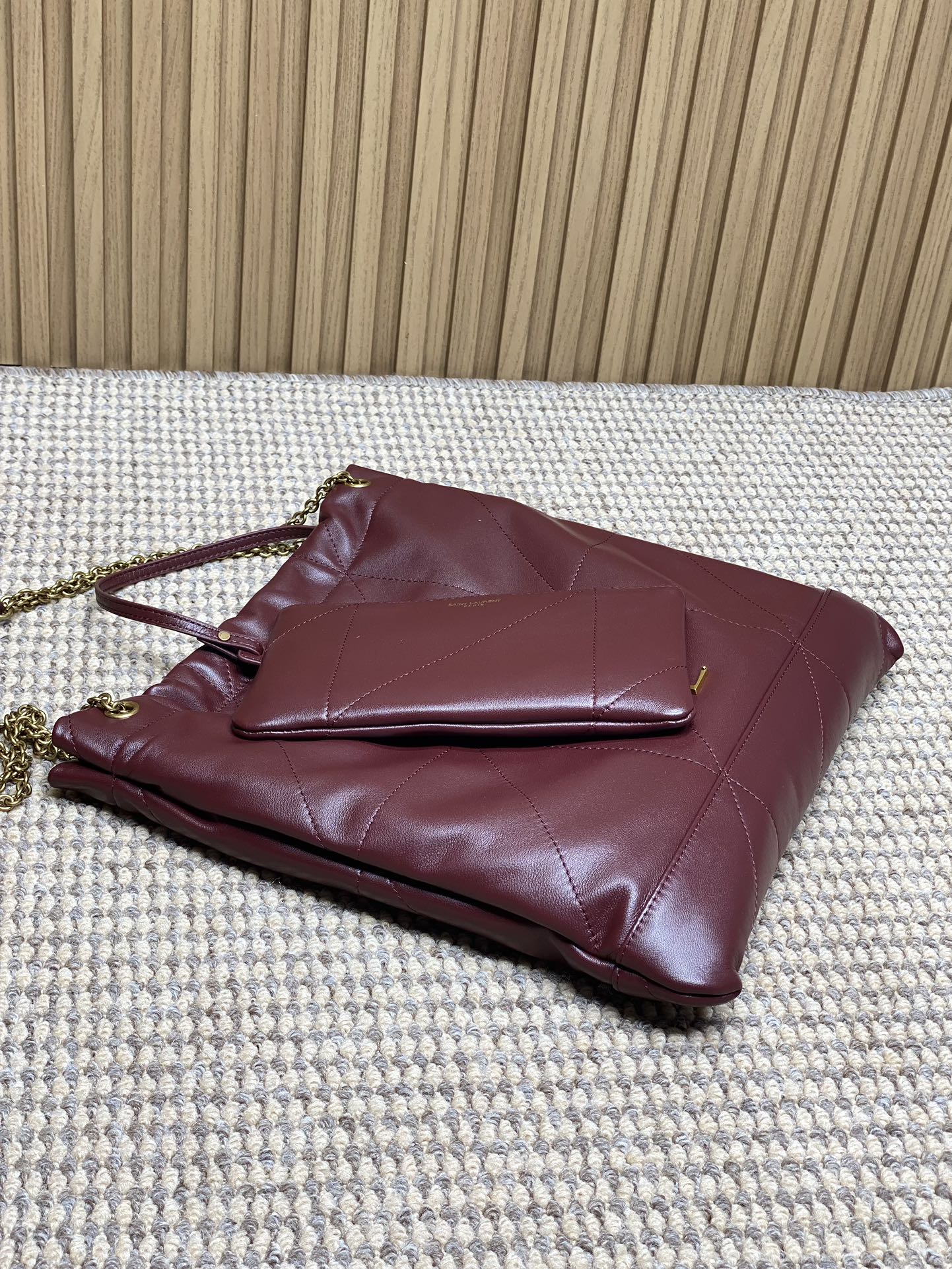 ysl バッグ激安通販 本革 ハンドバッグ 肩掛け 優雅レディ 781666 レッド_4