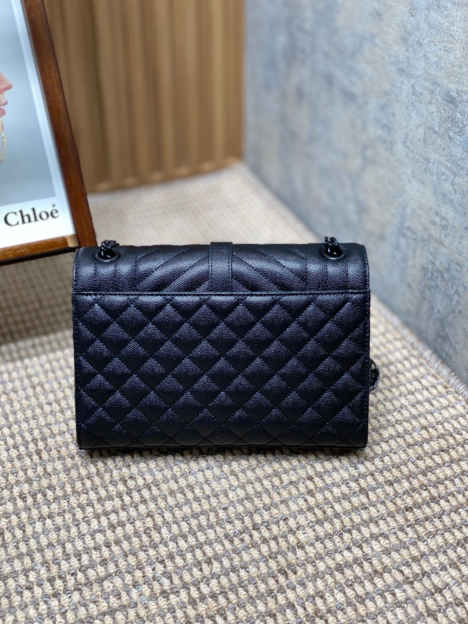 オンライン限定 カサンドラ サン ローランＮ級品 優雅 ハンドバッグ 本革 チェーン 392739 ブラック_2