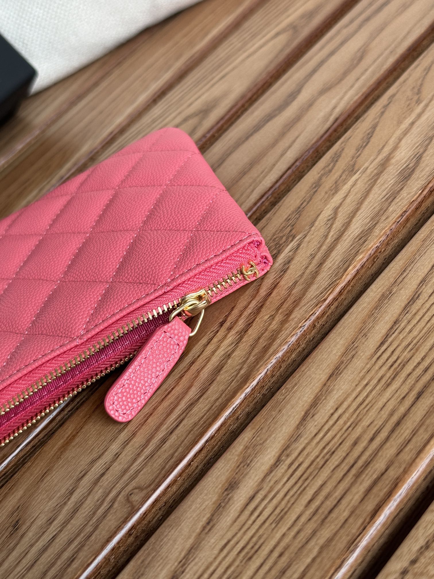 レディース シャネル 財布偽物 牛革 レザー 手持ち シンプル 長財布 ピンク_7
