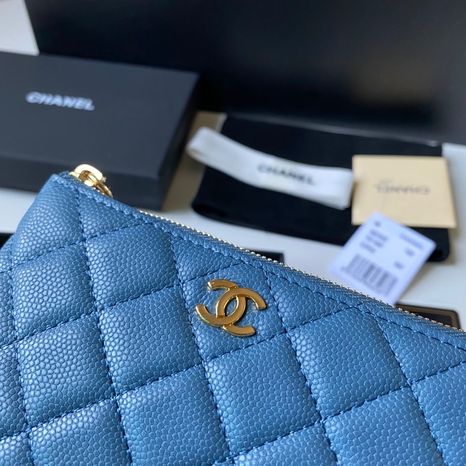 セール開催中 レディース chanel 財布偽物 本革 レザー 小遣いバッグ A50168 ブルー_2