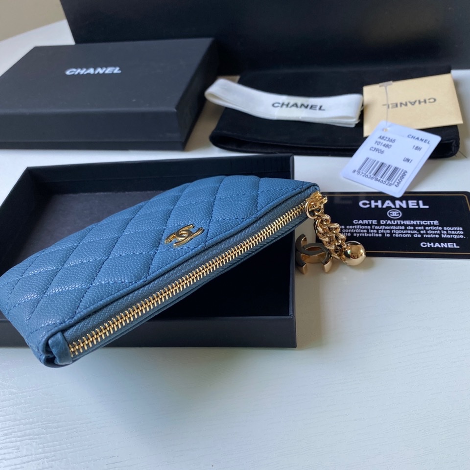 セール開催中 レディース chanel 財布偽物 本革 レザー 小遣いバッグ A50168 ブルー_3
