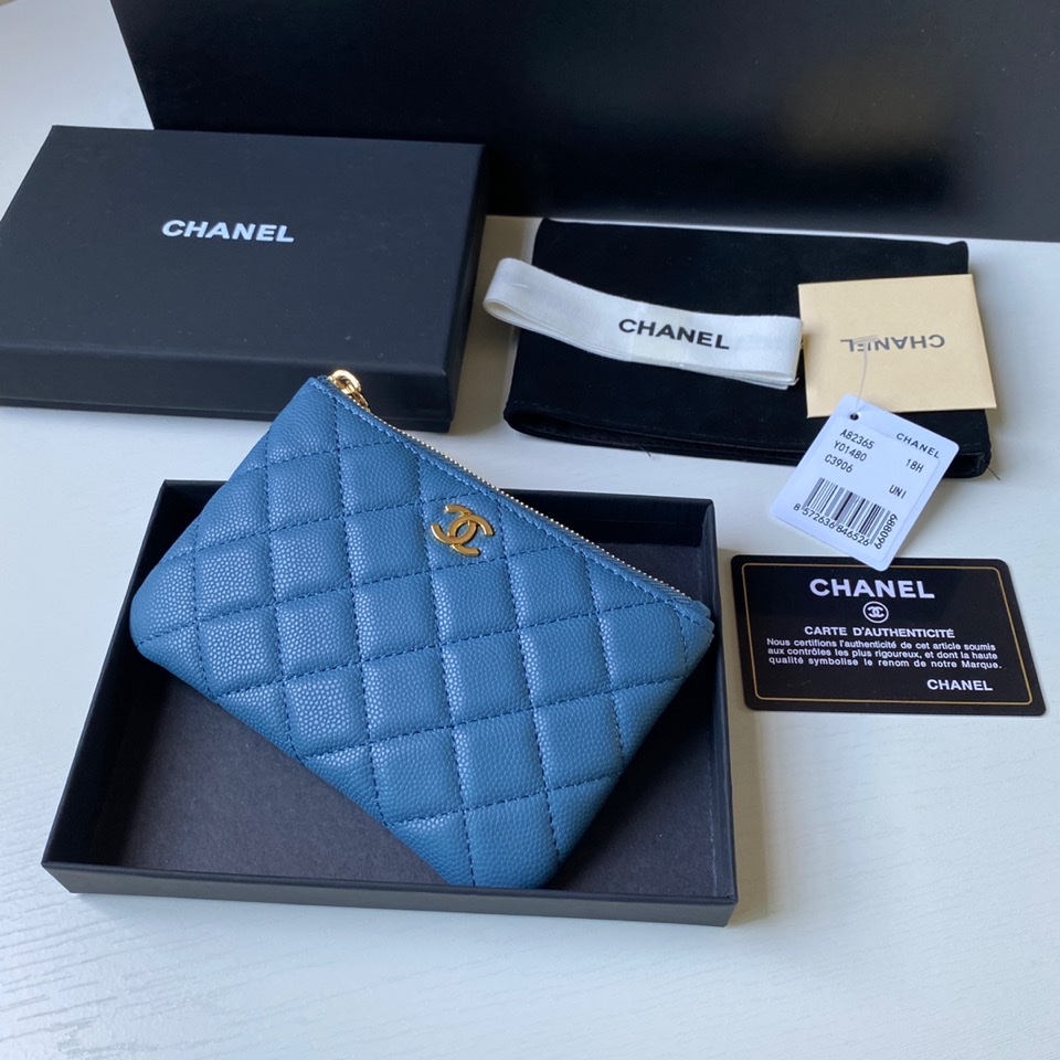 セール開催中 レディース chanel 財布偽物 本革 レザー 小遣いバッグ A50168 ブルー_4