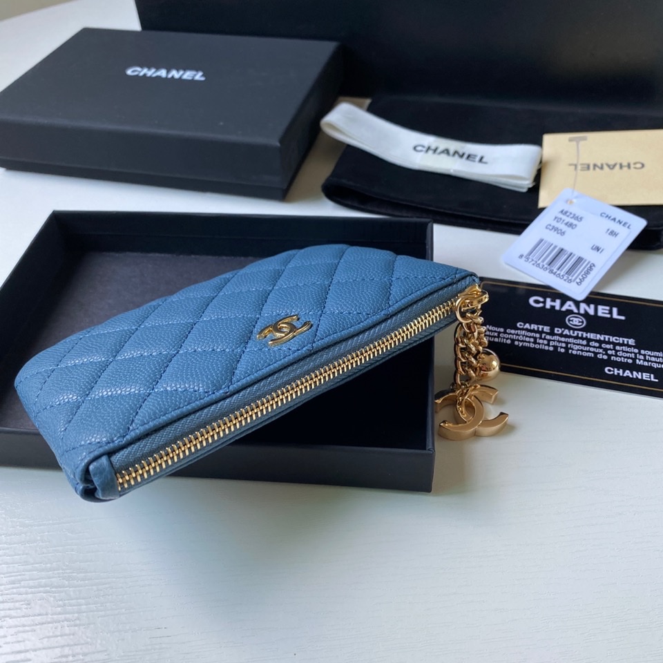 セール開催中 レディース chanel 財布偽物 本革 レザー 小遣いバッグ A50168 ブルー_5
