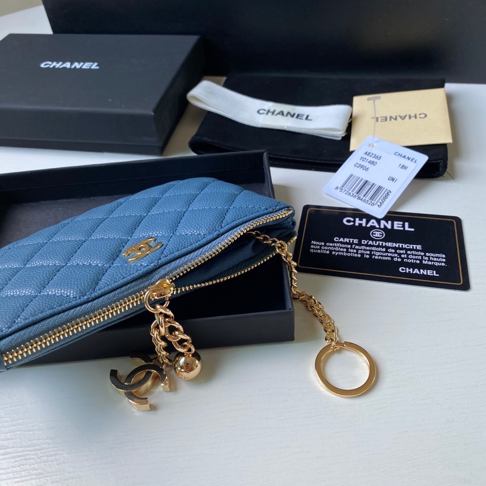 セール開催中 レディース chanel 財布偽物 本革 レザー 小遣いバッグ A50168 ブルー_7